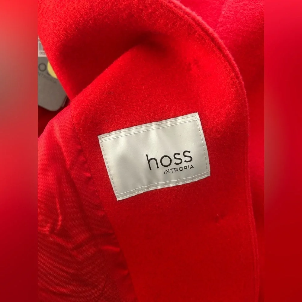 Hoss Intropia Red Coat Size 38